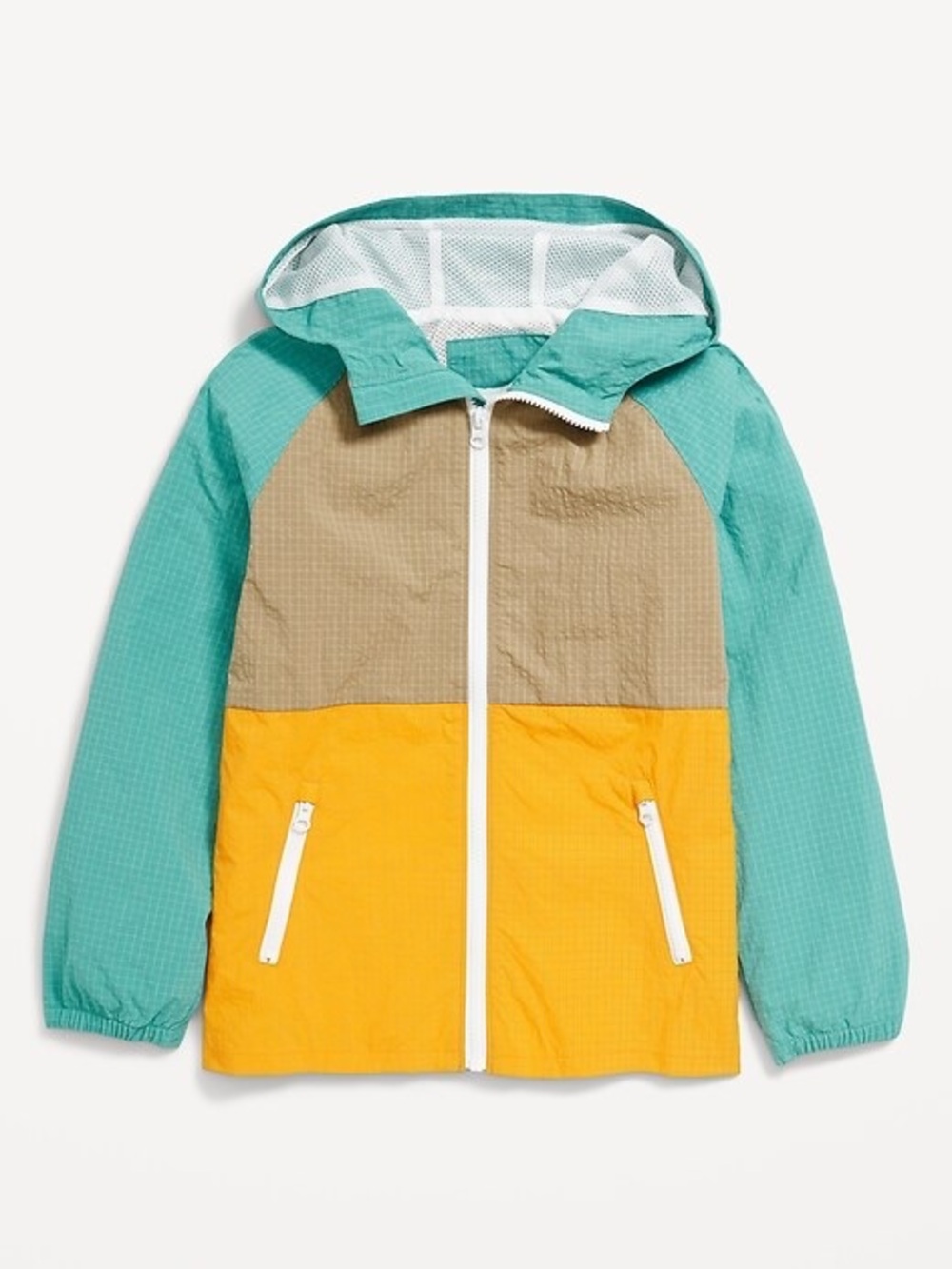 Old Navy Water-Resistant Ripstop Color-Block Jacket size L 10-12